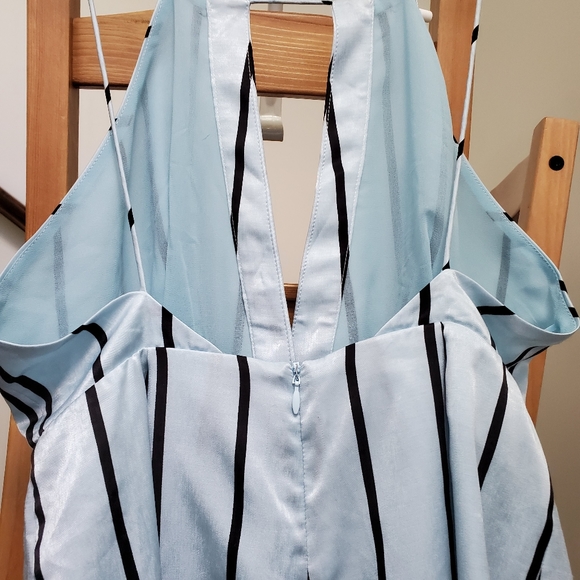 Finders | Satin Baby Blue Playsuit - Picture 4 of 4